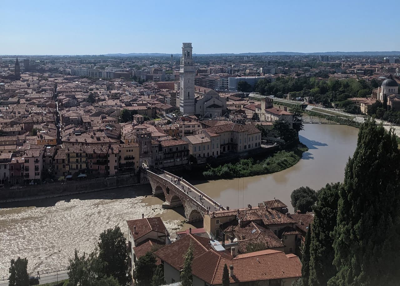 Skyline view of the city of Verona