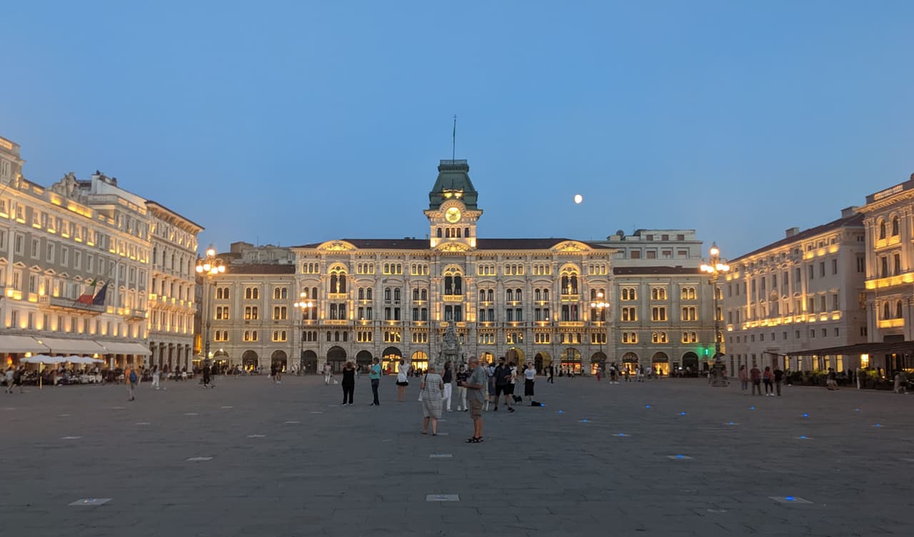 Trieste main square, the Piazza Unità d'Italia